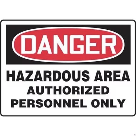 Accuform OSHA DANGER SAFETY SIGN HAZARDOUS MCHG028VA MCHG028VA